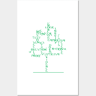 Free Thinker Tree by Tai's Tees Posters and Art